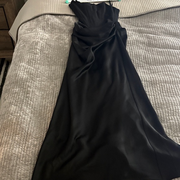 Okinawa Prefecture Jersey Black Midi Dress NEW BEBE PLISS STRAPLESS DRESS IN BLACK, MEDIUM Okinawa Prefecture Jersey Black Midi Dress NEW BEBE PLISS STRAPLESS DRESS IN BLACK, MEDIUM